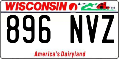 WI license plate 896NVZ