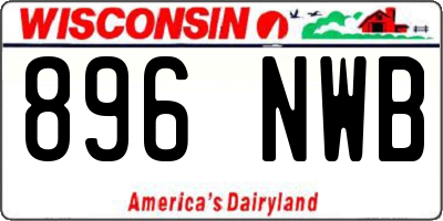 WI license plate 896NWB