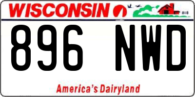 WI license plate 896NWD