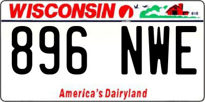WI license plate 896NWE