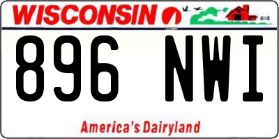 WI license plate 896NWI