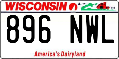 WI license plate 896NWL