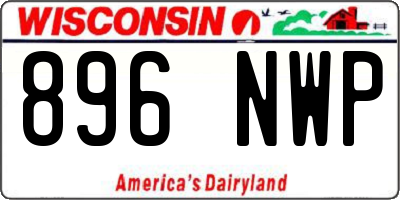 WI license plate 896NWP