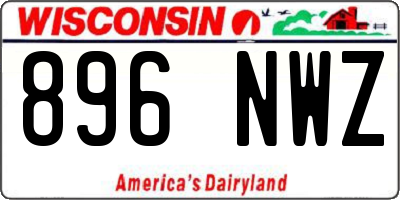 WI license plate 896NWZ