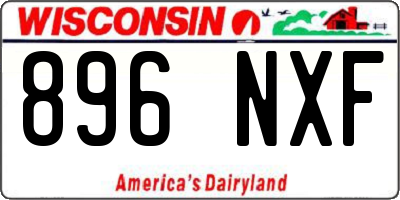 WI license plate 896NXF