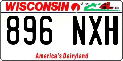 WI license plate 896NXH