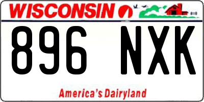 WI license plate 896NXK