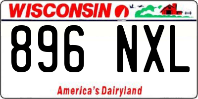 WI license plate 896NXL