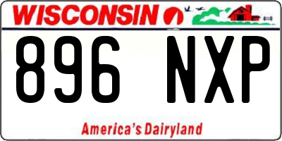 WI license plate 896NXP