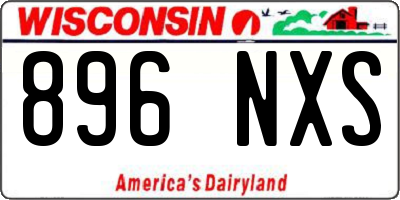 WI license plate 896NXS