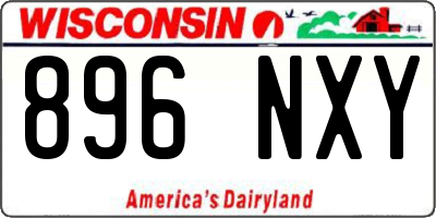 WI license plate 896NXY