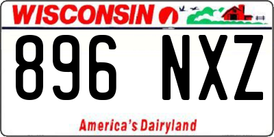WI license plate 896NXZ