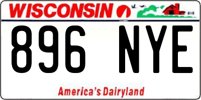 WI license plate 896NYE
