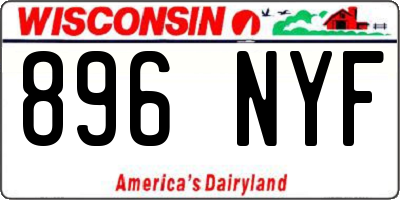 WI license plate 896NYF