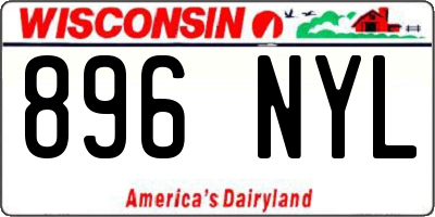 WI license plate 896NYL