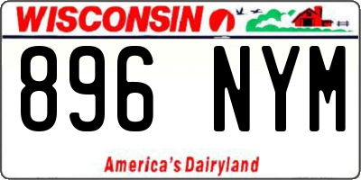 WI license plate 896NYM