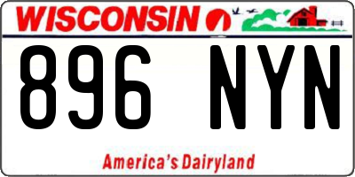 WI license plate 896NYN