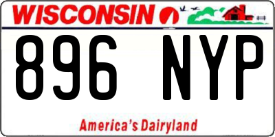 WI license plate 896NYP