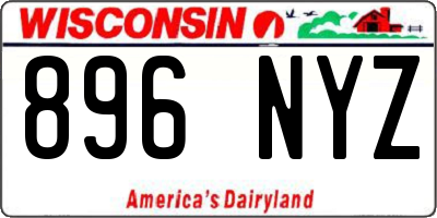 WI license plate 896NYZ