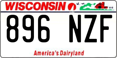 WI license plate 896NZF