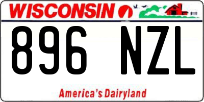 WI license plate 896NZL
