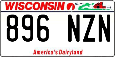 WI license plate 896NZN