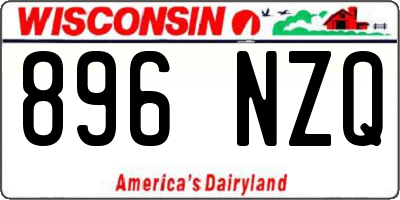 WI license plate 896NZQ