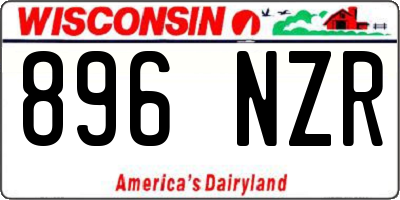 WI license plate 896NZR