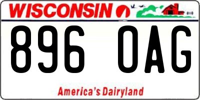 WI license plate 896OAG