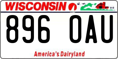 WI license plate 896OAU