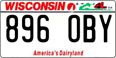 WI license plate 896OBY