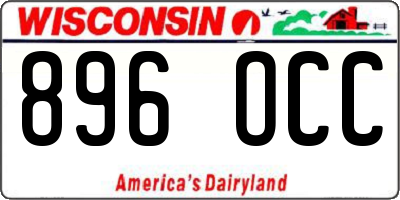 WI license plate 896OCC