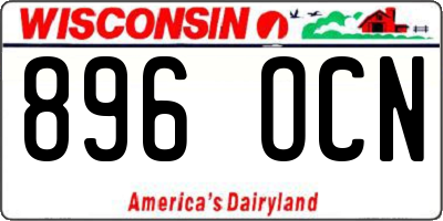 WI license plate 896OCN