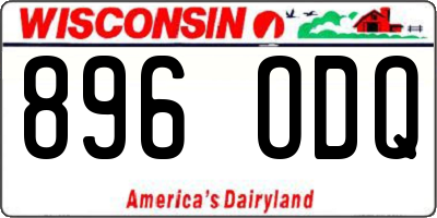 WI license plate 896ODQ
