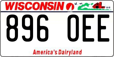 WI license plate 896OEE