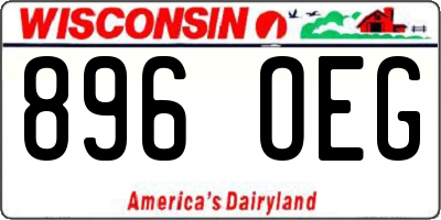 WI license plate 896OEG