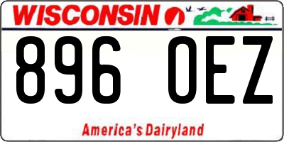 WI license plate 896OEZ