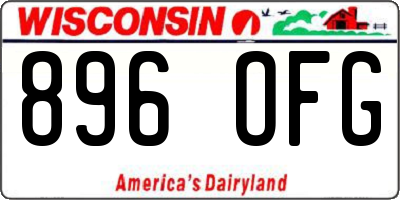 WI license plate 896OFG