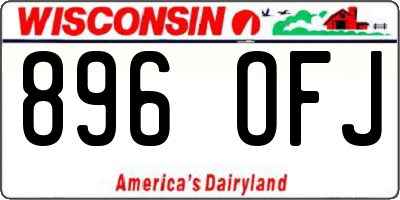 WI license plate 896OFJ