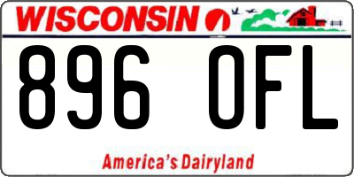 WI license plate 896OFL