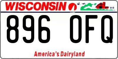 WI license plate 896OFQ