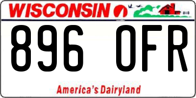 WI license plate 896OFR