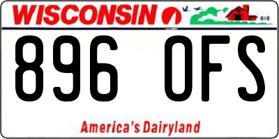 WI license plate 896OFS