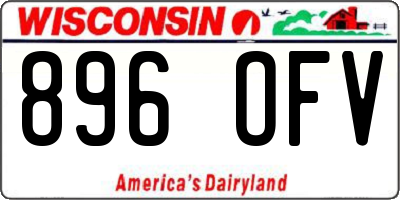 WI license plate 896OFV
