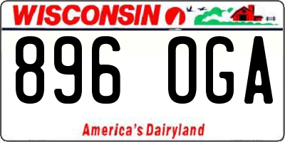 WI license plate 896OGA