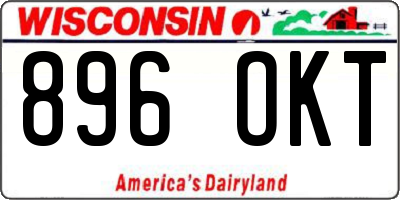 WI license plate 896OKT