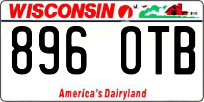 WI license plate 896OTB
