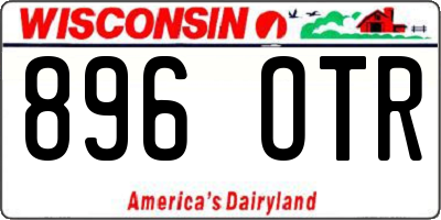 WI license plate 896OTR