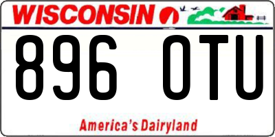 WI license plate 896OTU