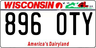 WI license plate 896OTY